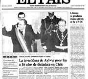 Ispanijos laikra&scaron;čio &bdquo;El Pais&ldquo; vir&scaron;elis