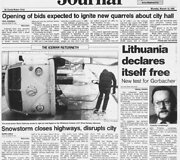 Kanados laikra&scaron;čio &bdquo;Edmonton Journal&ldquo; vir&scaron;elis
