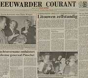 Nyderlandų laikra&scaron;čio &bdquo;Leeuwarder Courant&ldquo; vir&scaron;elis