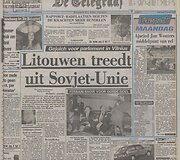 Nyderlandų laikra&scaron;čio &bdquo;De Telegraf&ldquo; vir&scaron;elis