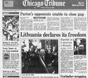 JAV laikra&scaron;čio &bdquo;Chicago Tribune&ldquo; vir&scaron;elis
