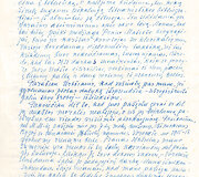 Sofijos Kymantaitės-Čiurlionienės lai&scaron;kas Justui Paleckiui 1954 m.