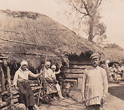 R. Kalpoko užfiksuotas kaimo vaizdas 1930 m. ekspedicijos metu