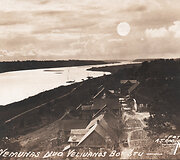 Nemunas nuo Veliuonos piliakalnio. Antano Račiūno fotografija. Apie 1909 m.
