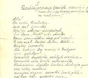P.Gintalo &bdquo;Atviri lai&scaron;kai Simanui Daukantui - Anapilėj&ldquo;, Radiograma, skaityta 1933 m. pirmame Žemaičių ra&scaron;ytojų pasirodyme Kauno radiofone.