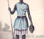 Dahomėjos amazonių vadė, ~1851 m. pie&scaron;inys
