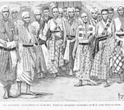 Dahomėjos amazones vaizduojantis pie&scaron;inys, 1890 m.