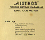 Nuotrauka leidinyje &bdquo;Aistros&ldquo;