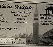 Kalėdinė reklama 1994 m. laikra&scaron;tyje