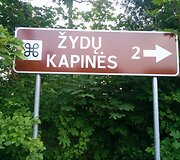 Rodyklė, rodanti kapavietės kryptį