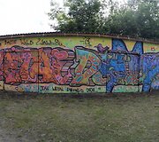 Projekto ,,The Baltic wild walls pristatymo akimirkos Zaraso pakrantėje 