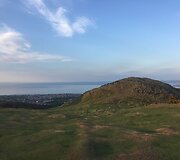 Edinburgo vaizdai/ Panorama nuo Artūro sosto
