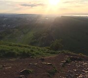 Edinburgo vaizdai/ Panorama nuo Artūro sosto