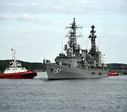 Klaipėdoje lankosi Japonijos jūrų pajėgų laivų eskadra