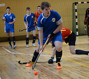 Uždarų patalpų vaikinų U-18 riedulio turnyras Dauguose 