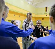 Treniruotė su T.Masiuliu