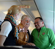 Skrydis į Sočį su Latvijos prezidentu ir Lietuvos premjeru