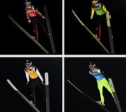 Vokietijos &scaron;uolių nuo tramplino komanda
