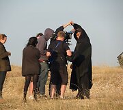 Vaizdo klipo filmavimo akimirka
