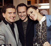 Edgaras Monvidas (centre) ir Meda Jonaitytė