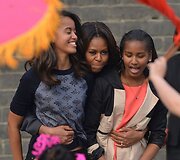 Michelle Obama su dukterimis