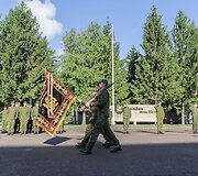 Į Ukrainos karių mokymo misiją i&scaron;lydėta &scaron;e&scaron;toji Lietuvos karinių instruktorių pamaina