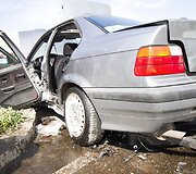 BMW ir VW susidūrimas Laisvės prospekte