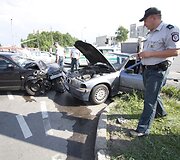 BMW ir VW susidūrimas Laisvės prospekte