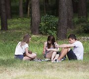 Sekmadienio vakaras Vingio parke