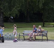 Sekmadienio vakaras Vingio parke