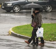 Lietingas &scaron;e&scaron;tadienis Vilniuje