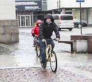 Lietingas &scaron;e&scaron;tadienis Vilniuje