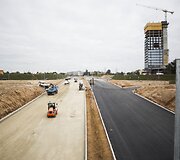 Vilniaus vakarinio aplinkkelio statybos, antrojo etapo baigiamieji darbai 