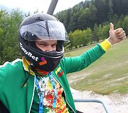 15min.lt kolektyvas specialioje rogučių trasoje Slovėnijoje