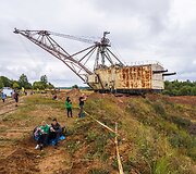 Lietus nei&scaron;gąsdino &ndash; tūkstančiai žygeivių grožėjosi lietuvi&scaron;kuoju Marsu. Organizaotrių nuotr.