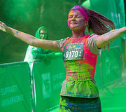 "Color run" bėgimas Vilniuje. Augusto Didžgalvio nuotr.