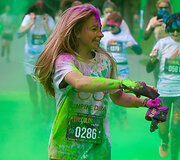 "Color run" bėgimas Vilniuje. Augusto Didžgalvio nuotr.