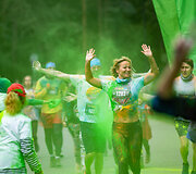 &bdquo;Color run&ldquo; bėgimas Vilniuje. Vytauto Draginio nuotr. 