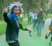 "Color run" bėgimas Vilniuje. Augusto Didžgalvio nuotr.