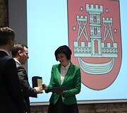Akimirkos i&scaron; apdovanojimų Klaipėdos regione. Giedrės Nalivaikaitės nuotr.