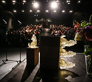 Vilniaus tarptautinis trumpųjų filmų festivalis apdovanojimų ceremonijoje i&scaron;dalino prizus filmų kūrėjams.Ievos Budzeikaitės nuotr.