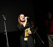 Vilniaus tarptautinis trumpųjų filmų festivalis apdovanojimų ceremonijoje i&scaron;dalino prizus filmų kūrėjams.Ievos Budzeikaitės nuotr.