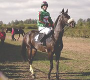 Sporto mėgėjus sutraukė Rie&scaron;ėje vykusios žirgų lenktynės. Martynos Navarackaitės nuotr.