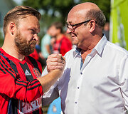 Susitiko i&scaron; Lietuvos žvaigždžių sudaryta &bdquo;Prelegentų&ldquo; ir panemuniečių futbolo komandos