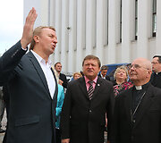 Praėjusią vasarą pradėti Kauno Kristaus Prisikėlimo bažnyčios &scaron;ventoriaus tvarkymo darbai oficialiai baigti
