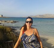 Inga Valinskienė Sardinijos paplūdimyje