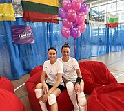 Turnyro LAIMĖ CUP organizatorės Rūta Maslauskienė ir Beata Duko.