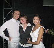 Vilma Ramanauskaitė su Karolina Liukaityte ir Dainiumi Dim&scaron;a