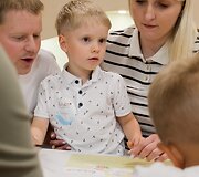 Džiugų bendro gimtadienio &scaron;ventės akimirka