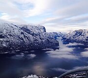Eglės Straleckaitės akimirka i&scaron; atostogų Norvegijoje